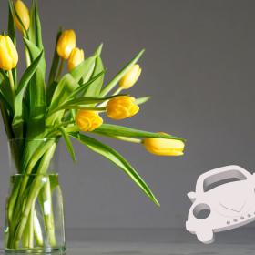 VW Käfer Oldtimer Hochzeit - Stehend Silikon Silikonform Gießform, Geschenkidee Betonform, Gips, Raysin, Blumen Deko Auto